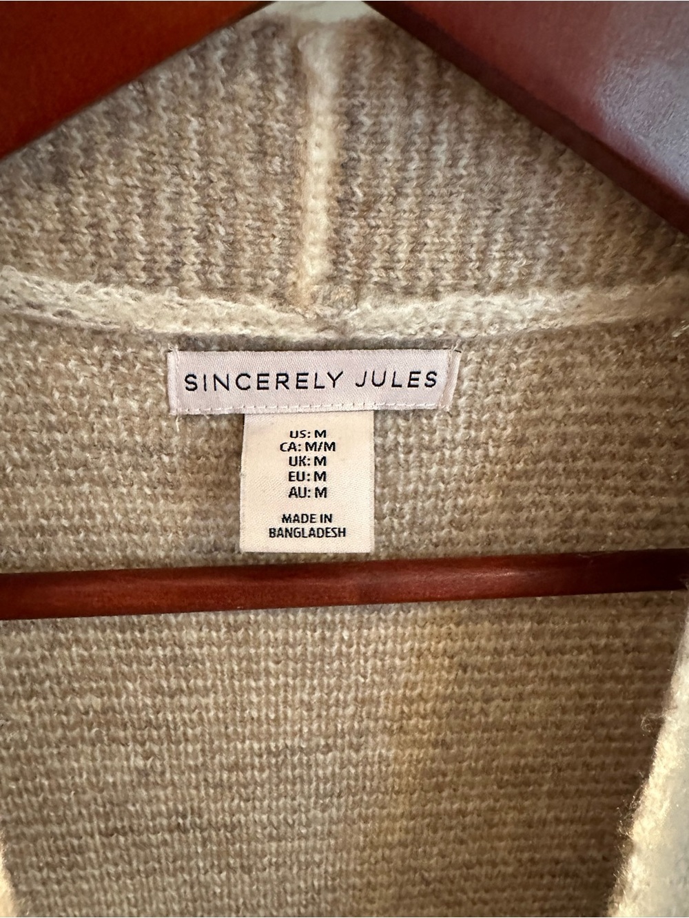 Sincerly Jules Neutral Tone Open Cardigan - Beige, Taupe, Cream - Picture 3 of 3